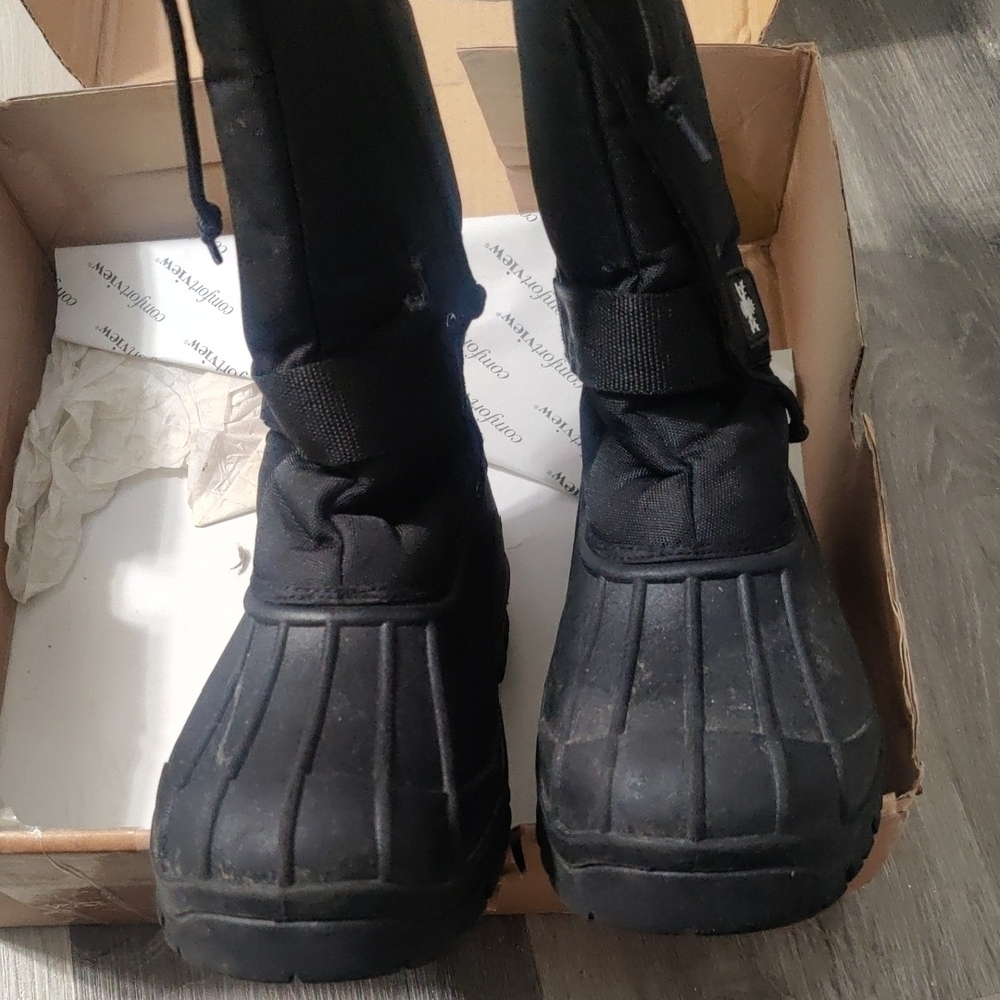 Comfortview Black Winter & Rain Boots